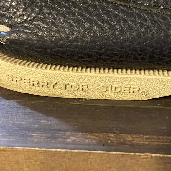 Sperry Original Navy Leather Boat Shoes - Picture 6 of 9